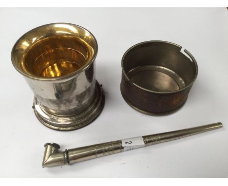 An Opium Pipe and a Hunting Cup.