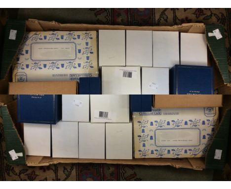 A collection of Halcyon Days enamelled pill and patch boxes, most boxed etc