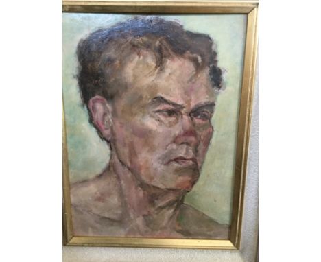 20th Century School, portrait of a gentleman, oil on board, 38cm by 28cm