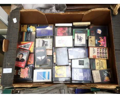 Collection of music cassettes, approx 100, including Pop, Rock, Prog/Metal, The Baker Gurvitz Army, Dire Straits, Black Sabba