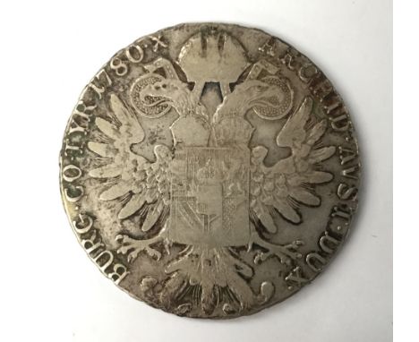 Marie Theresa silver coin, 1780