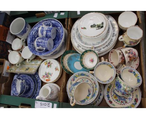 A collection of ceramics, comprising Masons 'Regency', part tea service, blue and white, Spode,  Wedgwood, 'Angela', plus oth