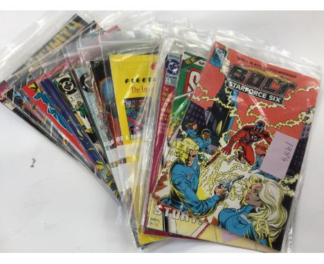 A collection of assorted comics to include: The Infinity Gauntlet #1, Nemesis The Warlock #1, Judge Dredd #1, Solar: Man of t