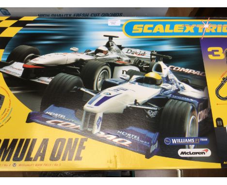 Scalextric: A boxed Scalextric Sport, Advanced Track System, Formula One set, McLaren Mercedes MP4-16 / No 4 v. WilliamsF1 BM