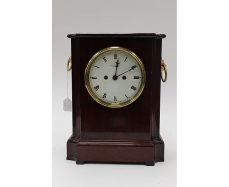 An Edwardian mahogany eight day bracket clock, Archibold Haswell, London 