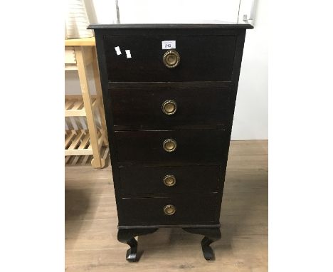 VINTAGE 5 DRAWER CHEST 46CM WIDE