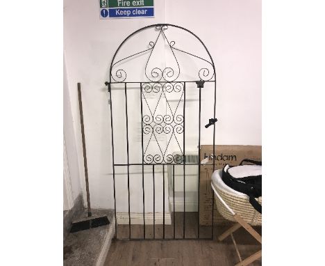 WROUGHT IRON HIGH GATE 36" WIDE AND 74" HIGH