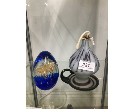 PAPERWEIGHT AND 1 OTHER ITEM