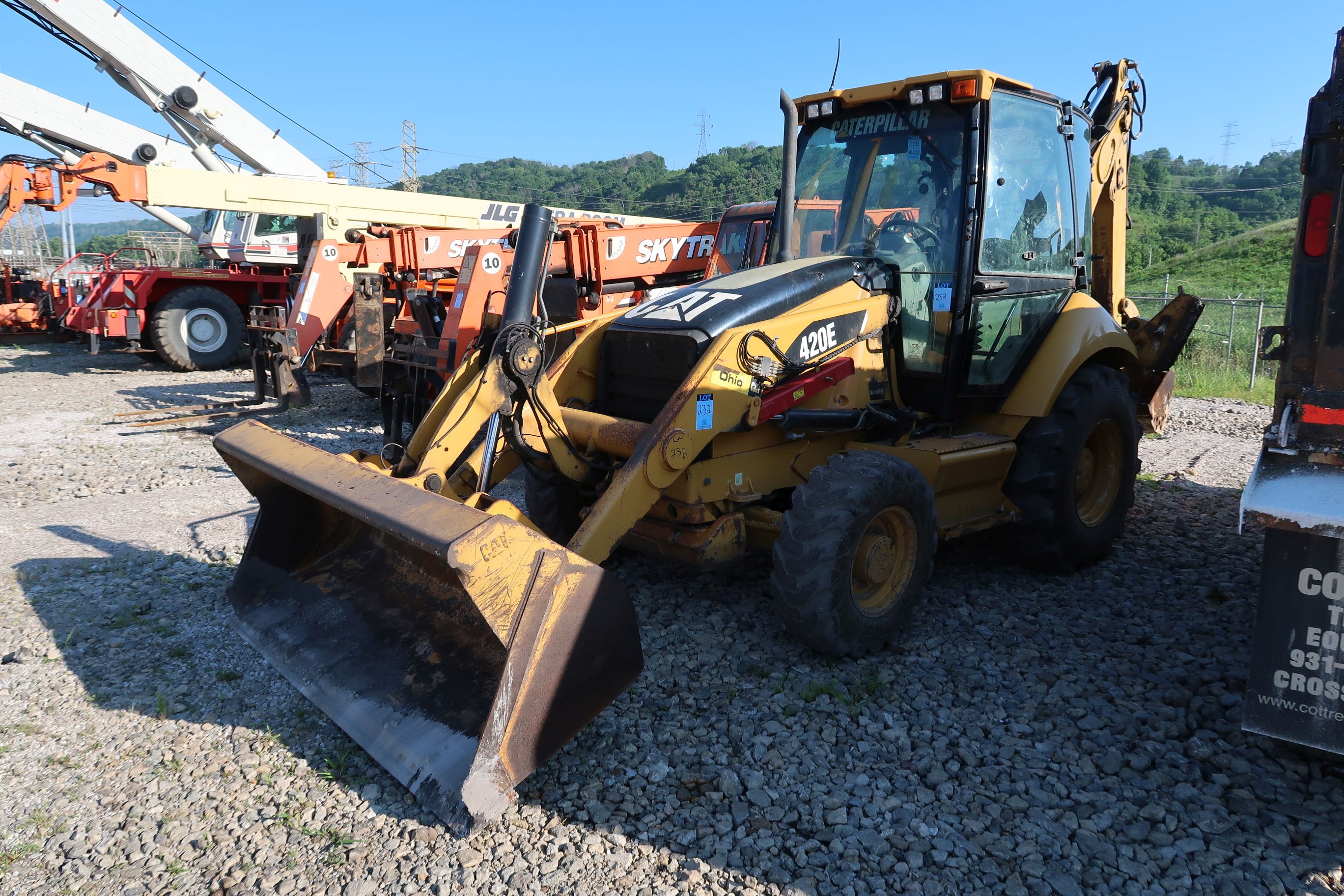 Cat Model 420e 4-wheel Drive Rubber Tire Front End Loader   Backhoe; S 