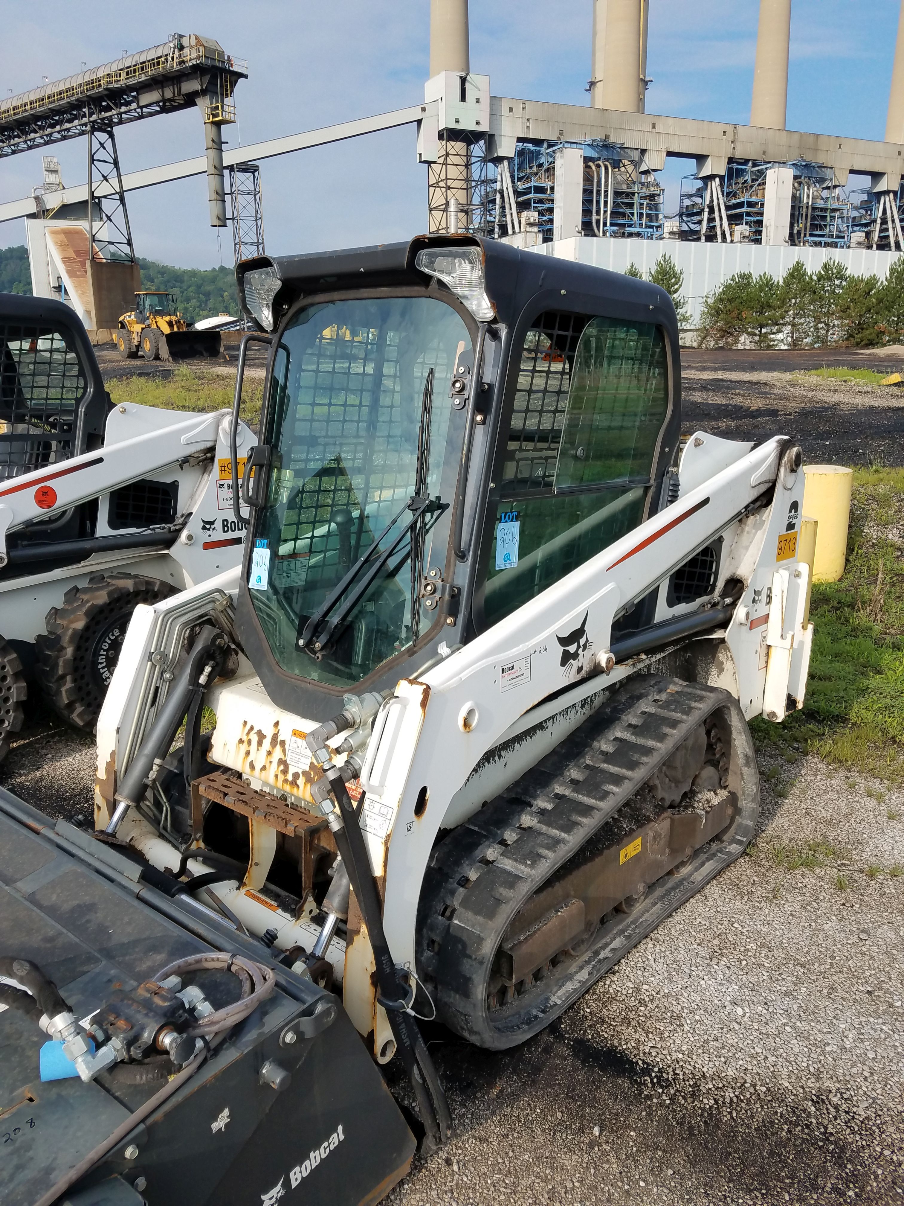 2015 BOBCAT MODEL T450 INCLINE TRACK TYPE SKID STEER LOADER; S/N