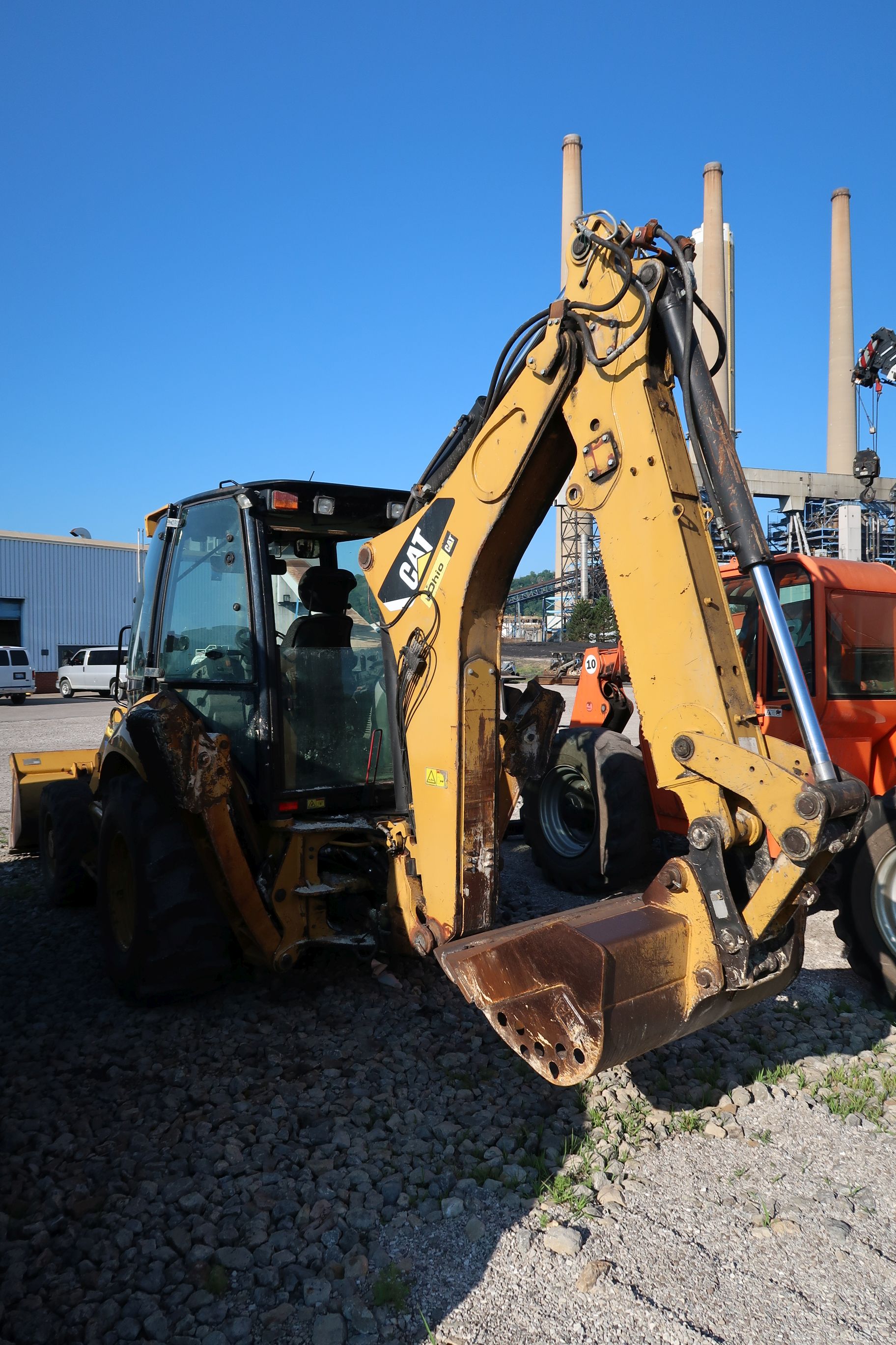 Cat Model 420e 4-wheel Drive Rubber Tire Front End Loader   Backhoe; S 