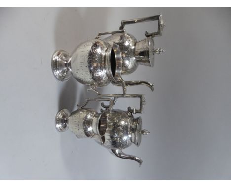 A Nice Quality Four Piece Edwardian Silver Plated Tea Service