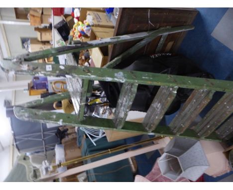 A Vintage Five Step Step Ladder 
