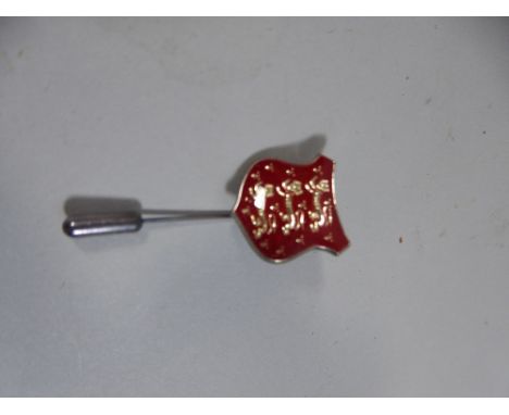 A Enamel Silver Pin Badge, England Football, Three Lions 