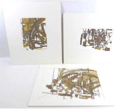 Michael (Mike) R. Hoar ARCA (British, 1943-2017): three ink studies of the Abbey Pumping Station Leicestershire, comprising '