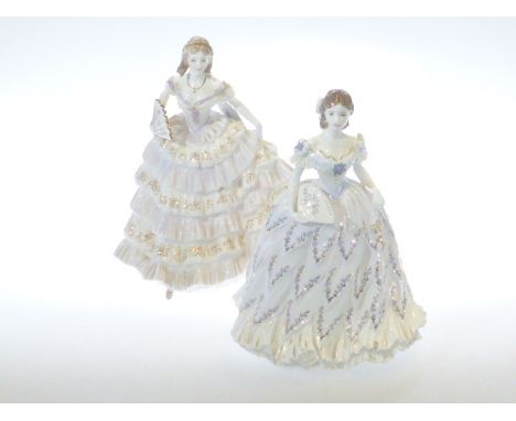 Two Royal Worcester Limited Edition figures, The Last Waltz and Belle of the Ball