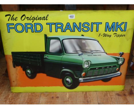 Enamel sign, The Original Ford Transit MK1, 50cm by 70cm