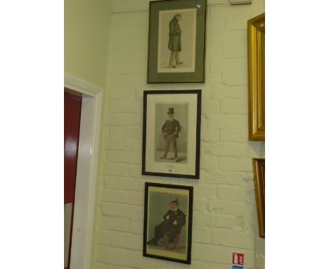 Three spy prints and four further framed articles (7)