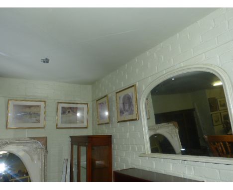 Four prints after William Russell Flint and an overmantel mirror (5)