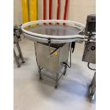 Stainless Steel Round Accumulation Table, Approx 40" Dia, with Variable Speed Drive | Rig Fee $100