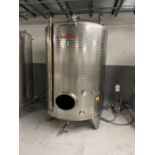 2017 Letina 4000 Liter Stainless Steel Wine Tank, Partial Dimple Jacket, Approx 60" | Rig Fee $400