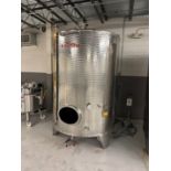 2017 Letina 4000 Liter Stainless Steel Wine Tank, Partial Dimple Jacket, Approx 60" | Rig Fee $400