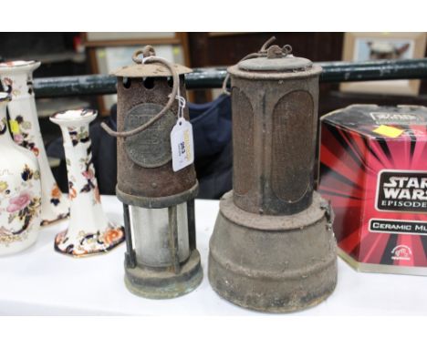 The Protector Miners lamp and vintage Desmo lamp