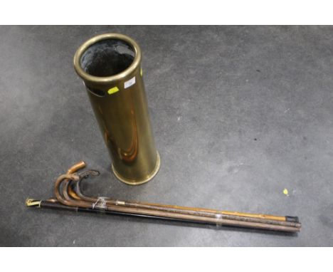 Stick stand and walking sticks 