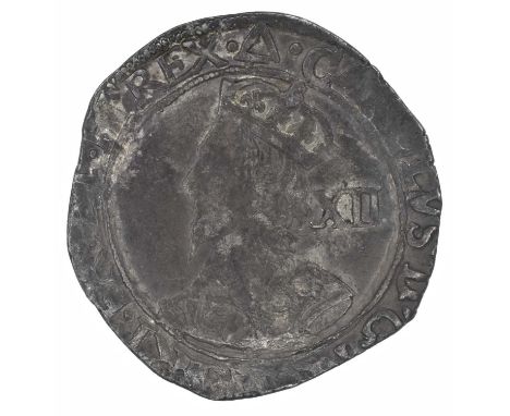 King Charles I, Shilling, Tower Mint under the King (1625-42), Group F, sixth large 'Briot's' bust, type 4.4, with stellate l