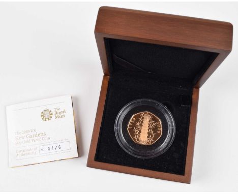 2009 Royal Mint, Gold Proof Fifty Pence, weight 15.50g, diameter 27.30mm, struck in 22-carat gold, 250th Anniversary of the F