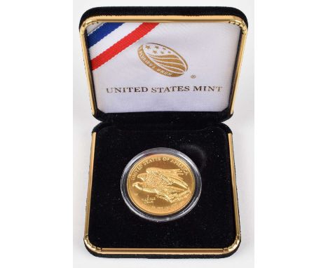 United States of America, One Hundred Dollars, One Ounce American Liberty High Relief Gold Proof Coin, 2015 West Point (NY) M