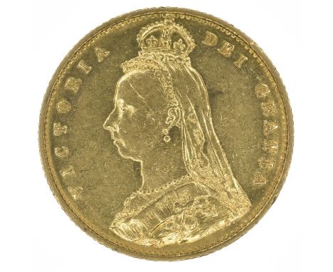 Queen Victoria, Half-Sovereign, 1887, Jubilee bust l. R. High shield, edge milled, gold, weight 4.0g, S.3869, VF.
