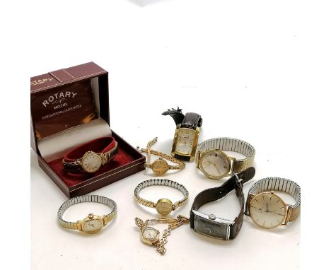 Qty of wristwatches inc oversized manual wind tissot (38mm case), Avia olympic (both running) etc - WE CANNOT GUARANTEE THE T
