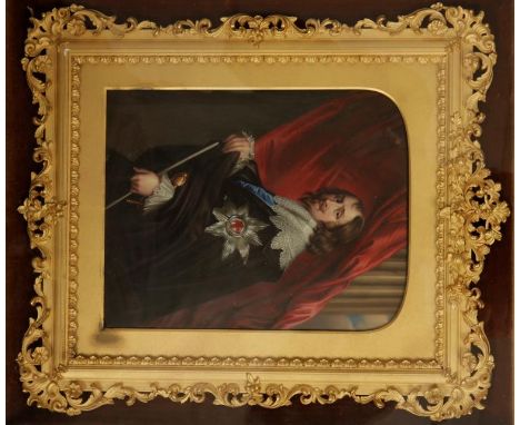 AFTER ANTHONY VAN DYKE (1599-1541), a portrait of Philip Earl of Pembroke, old paper label verso incribed "Philip Earl of Pem