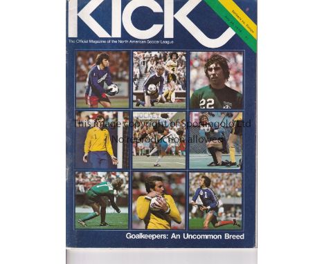 GEORGE BEST Kick official programme for Fort Lauderdale Strikers v Tampa Bay Rowdies 26/7/1978. Also playing were Gordon Bank