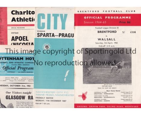 FOOTBALL PROGRAMMES 1960'S &amp; 1970'S Approximately 110 programmes inc. Celtic v Sunderland 6/8/73, Barnstaple v George Bes