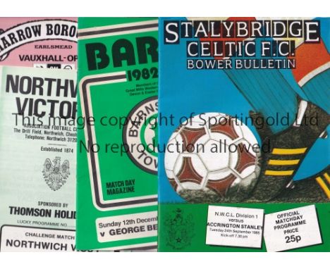 NON-LEAGUE FOOTBALL PROGRAMMES Approximately 170 from 1960's - 1980's with a variety of clubs with the majority from the Sout