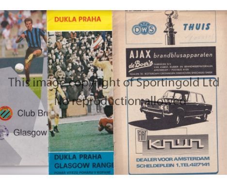 BRITISH TEAMS IN EUROPE A collection of 40 programmes of British teams playing in Europe to include Barcelona v Wolves (EC), 