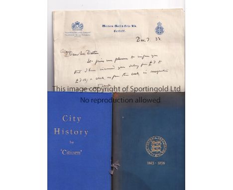 CARDIFF A collection of items pertaining to Harry Ditton who worked as Journalist for the Western Mail and the News of the Wo