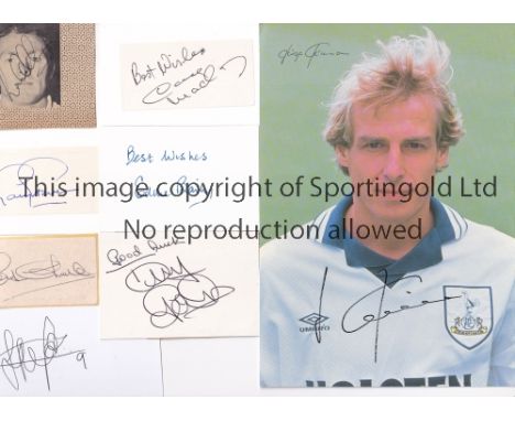 SPURS AUTOGRAPHS A collection of Tottenham pictures and signatures from the 1960's and 1990's to include Jimmy Greaves and Cl