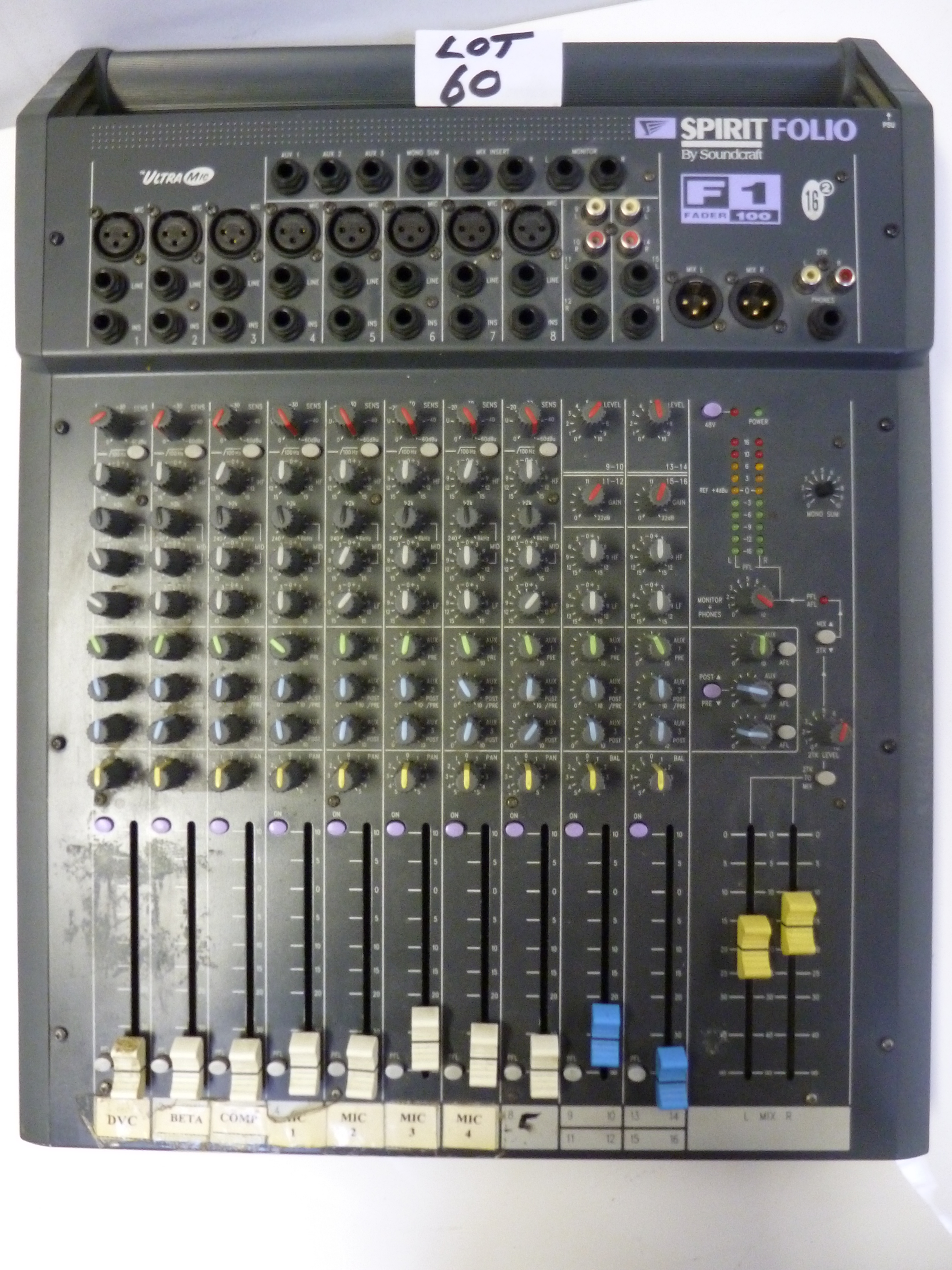 soundcraft spirit folio rac pac Array - soundcraft spirit folio 16 channel  mixer note power supply missing rh bidspotter ...