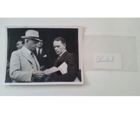 CRICKET, Ashes 1946-47 and 1948 Australian test cricketer Ernie Toshack original b/w 6.5x4.75 1st Nov 1946 packing his cricke