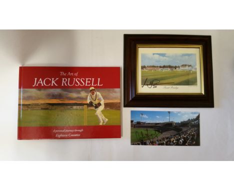 CRICKET, selection relating to famous cricket grounds, inc. Trent Bridge print, signed by Richard Hadlee; Oval (Barbados) pri