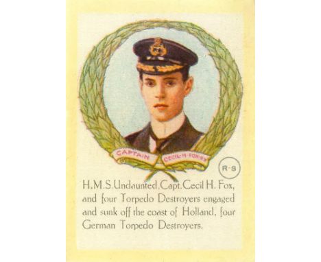 SINCLAIR R., Great War Heroes, complete, large silks, G (1) ow EX, 10