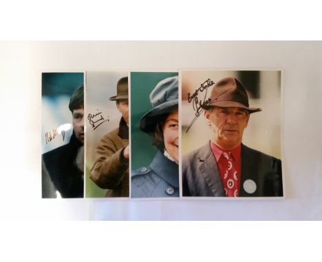 HORSE RACING, signed photos, trainers inc. George Moore, Kevin Morgan, Oliver Sherwood, Sue Smith, John Framcome, Henriette K