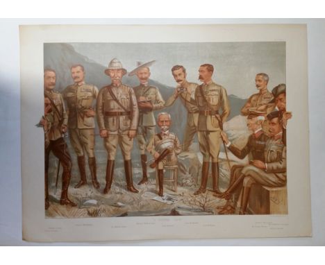 MILITARY, print from Vanity Fair magazine supplement 1900, A General Group, showing twelve figures full length in uniform, in