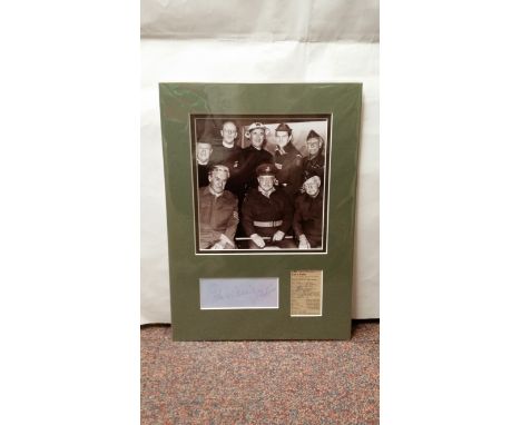 TELEVISION, Dads Army, two signed pieces by John Le Mesurier &amp; Bill Pertwee (together on signed piece); Arthur Lowe (news