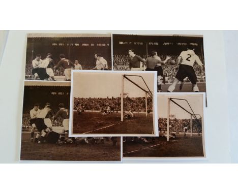 FOOTBALL, selection, inc. photographs, Chelsea v Cardiff City match action 1952/3 season, Newport County press photos, Cardif