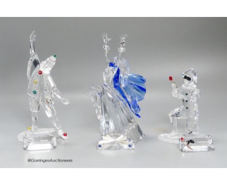   Swarovski Magic of Dance Isadora, and Masquerade Harlequin and Pierrot, all boxed