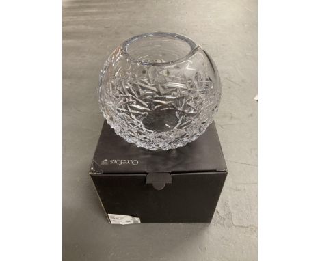 A Orrefors Swedish Crystal vase in retail box 